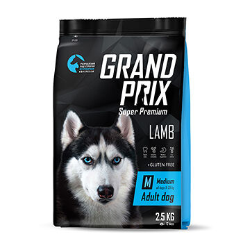 Корм сухой для собак Grand prix с ягненком Medium Adult 2.5 кг, Россия
