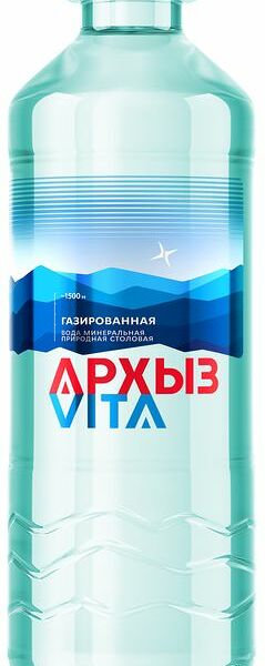 Вода Архыз Вита минеральная газированная, 500мл