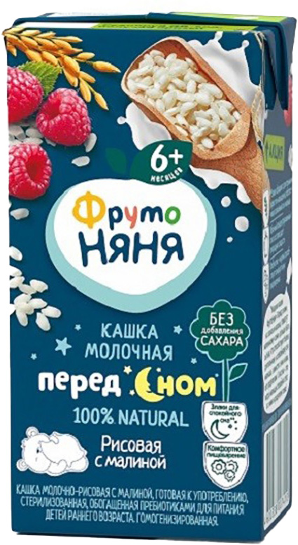 

Каша ФрутоНяня Молочно-рисовая с малиной