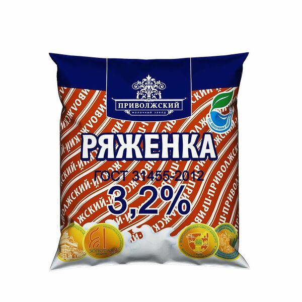 Ряженка Приволжский молочный завод 3.2%
