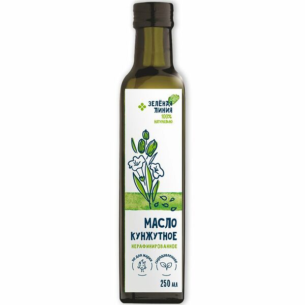 Масло Кунжутное нерафинированное Зелёная Линия, 250мл