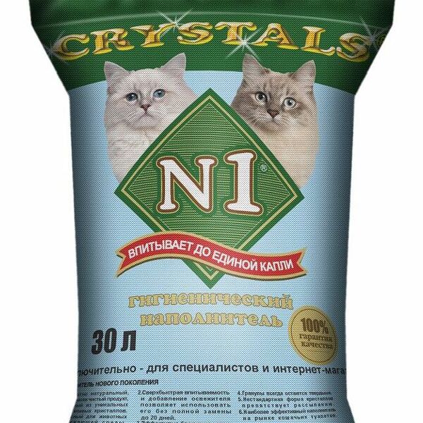 N1 Crystals наполнитель силикагелевый 30 л