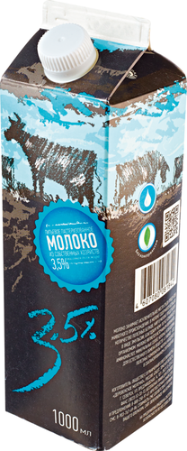 

Молоко пастеризованное Деревенское молочко 3.5% ГОСТ без змж 1 л