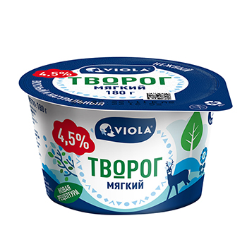

Творог мягкий Viola 4.5 %, 180 г