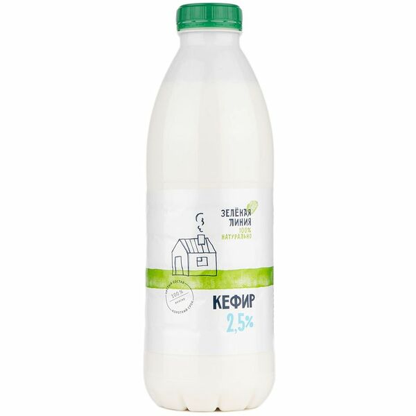 Кефир 2.5% ПЭТ Зелёная Линия