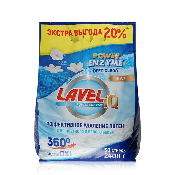 Универсальный стиральный порошок Laveliq Power Enzyme