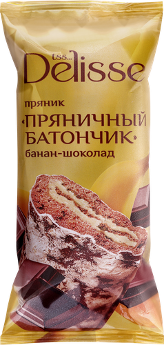 

Батончик пряничный Delisse банан-шоколад