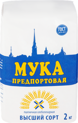 

Мука Предпортовая Пшеничная высший сорт, 2 кг