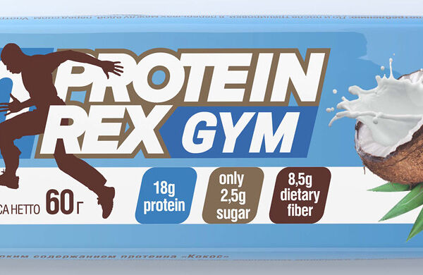 Батончик протеиновый Protein Rex Gym кокос
