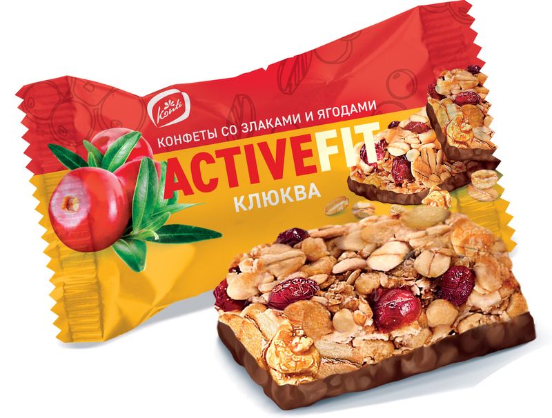 

Конфеты KONTI Activefit с клюквой, вес