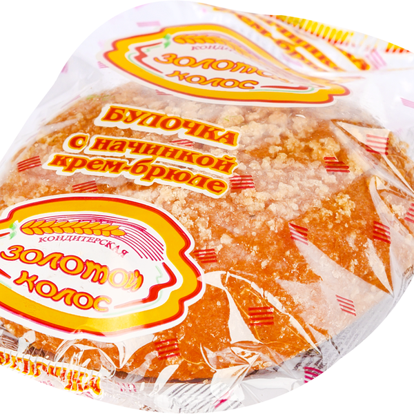 Булочка ЗОЛОТОЙ КОЛОС с крем-брюле