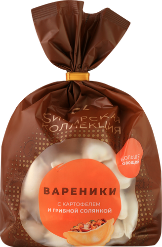 

Вареники Сибирская коллекция с картофелем и грибной солянкой 700 г