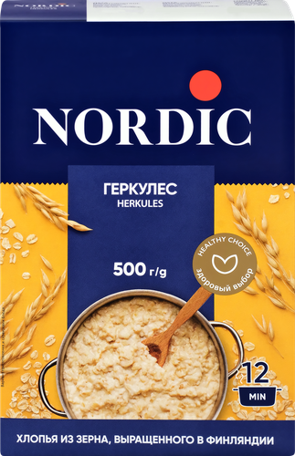 

Хлопья овсяные Nordic Геркулес финский 500 г