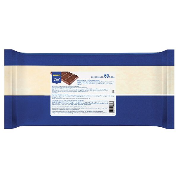 Шоколад горький экстра, 60% какао, TM Metro Chef (Метро Шеф)