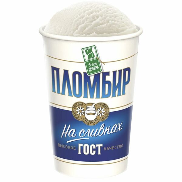 Мороженое Белая Долина Пломбир на Сливках