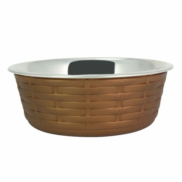Миска для животных FOXIE Woven Fusion Bowl металлическая 400мл
