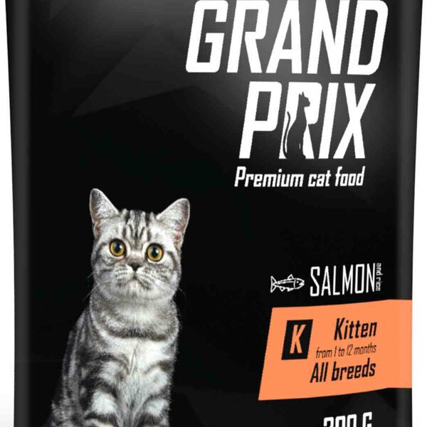 Сухой корм для котят всех пород Grand Prix Kitten с лососем и рисом