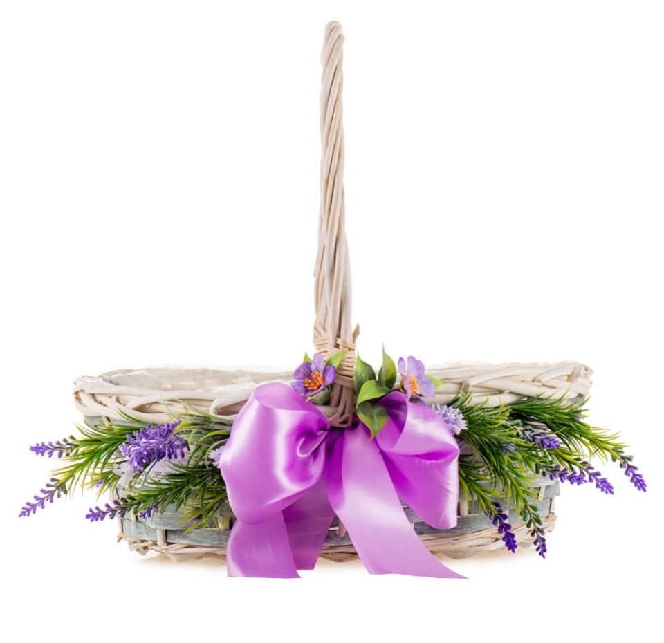 

Корзина пасхальная Каролон малая с бантом 30 x 20 x 30 см 1 шт. Россия