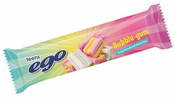Батончик с протеином со вкусом Бабл-гам в йогуртовой глазури ТМ Ego (Эго) 