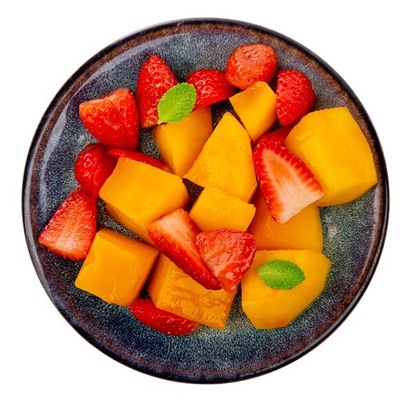 Фруктовый микс Манго, Клубника, 220г