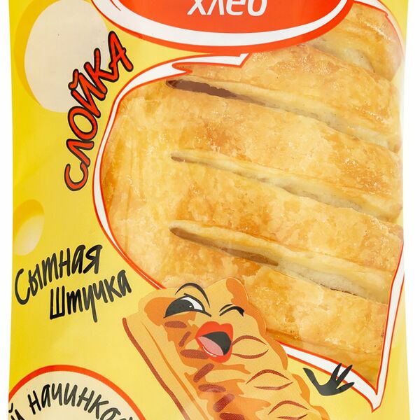 Слойка Беляевский хлеб с сырной начинкой 90 г