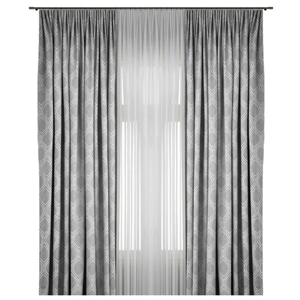 Портьера Belezza Vanda, 270х200 см, жаккард, голубой, 1 шт