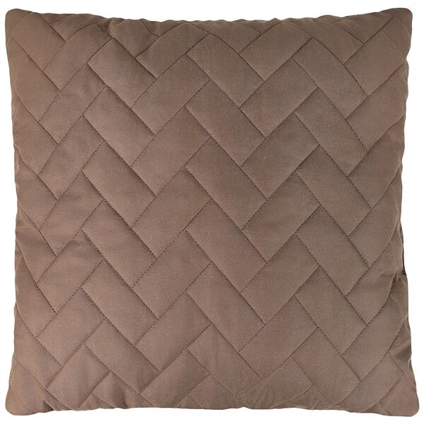 Подушка декоративная Kyuar, 45х45 см, стеганая, полиэстер, коричневый