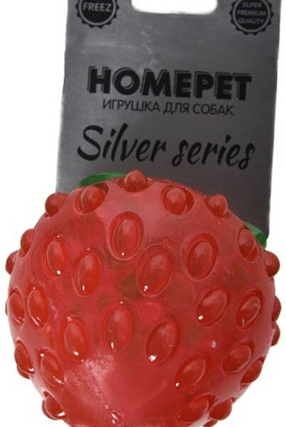 Игрушка для собак Homepet Silver Series Клубника охлаждающая 9*8*8см