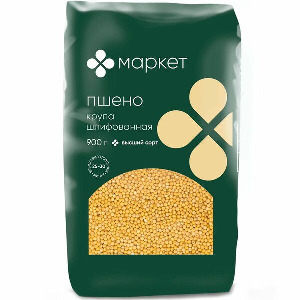 Крупа Маркет пшено шлифованное высший сорт