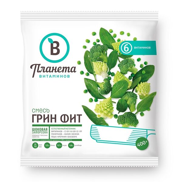 Овощная смесь Грин-фит Планета Витаминов 400 г
