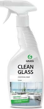 GraSS Clean glass  ч/с для удаления загрязнений со стекол, зеркал, пластика, хрома, кафеля, 600 мл. { мин.заказ 3 }