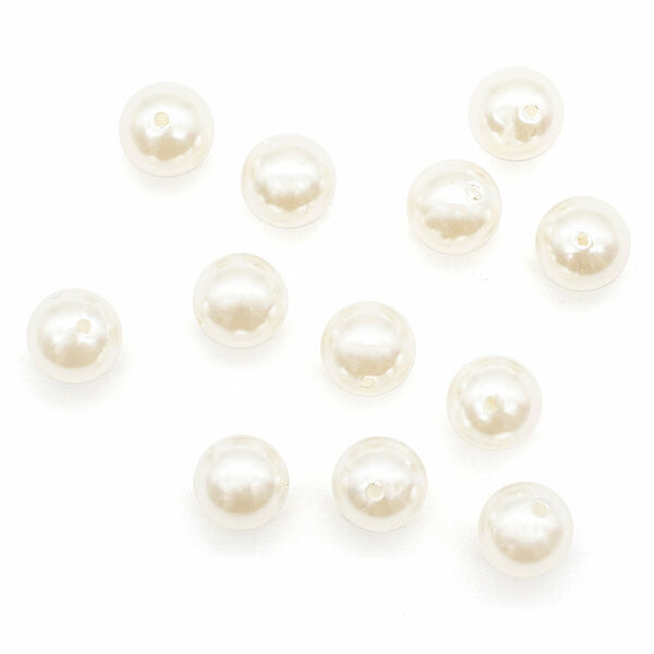 Бусины круглые, пластик, 16мм, 25гр Astra&Craft(001 NL белый)