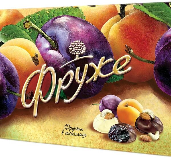 Конфеты Фруже Фрукты в шоколаде 190г