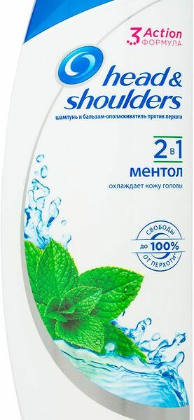 Шампунь-бальзам-ополаскиватель Head&Shoulders Ментол против перхоти 2в1, 400мл