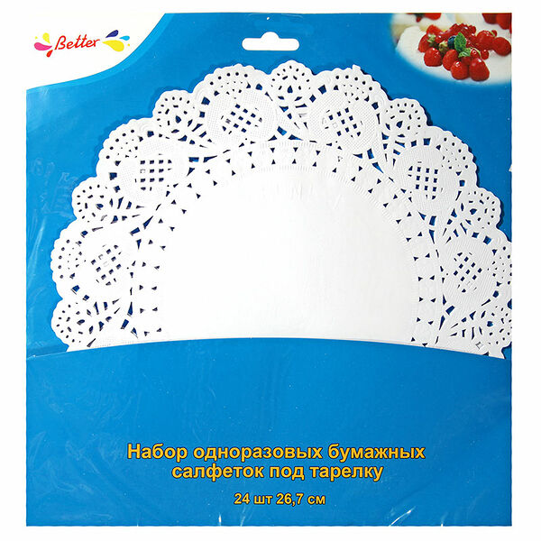 Набор бумажных салфеток под тарелку, 24 шт