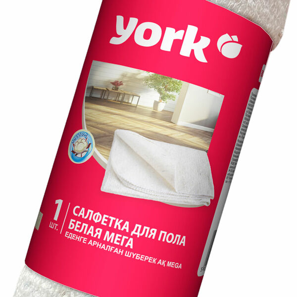 Тряпка York для мытья пола хлопок рулон 80*100см