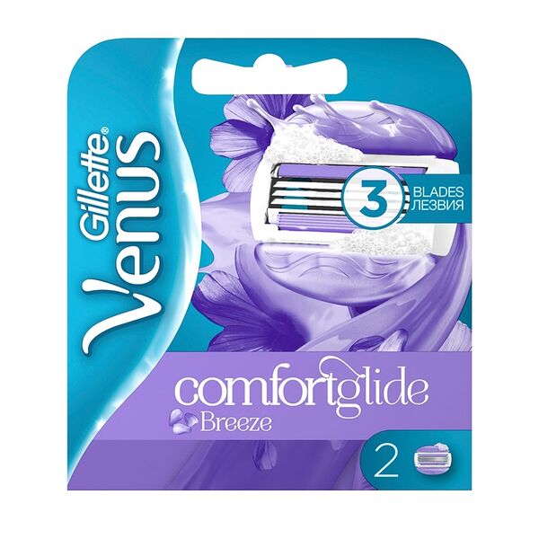 Кассеты для станка для женщин Gillette Venus Breeze 2 шт, Польша