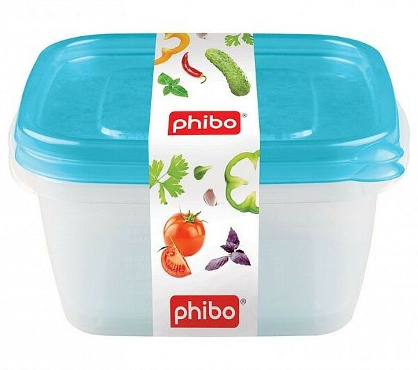 Контейнер Phibo Арт-Декор для холодильника и свч 1л 2шт