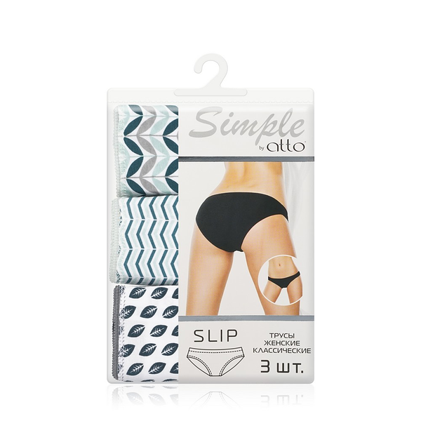 Женские трусы Atto Simple TK-54, M, 3шт
