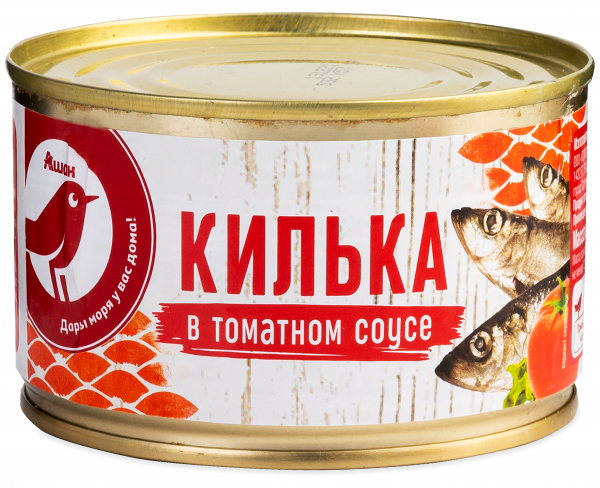 Килька АШАН Красная птица в томатном соусе