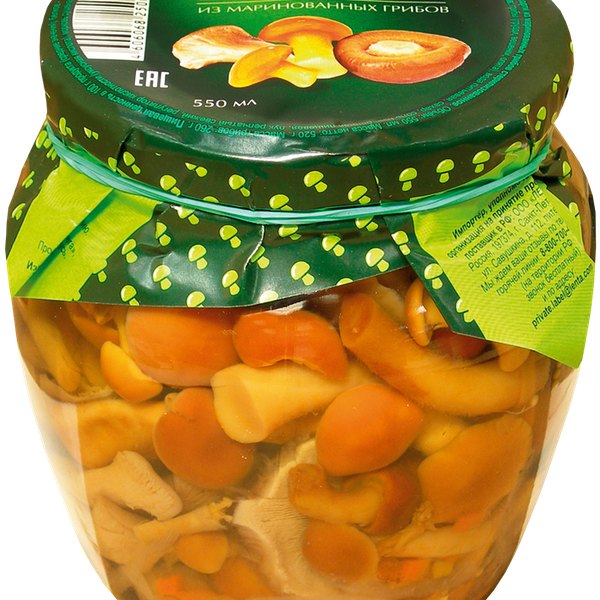 Ассорти из маринованных грибов ЛЕНТА