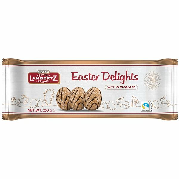 Пряники LAMBERTZ декорированные шоколадной глазурью 250 г