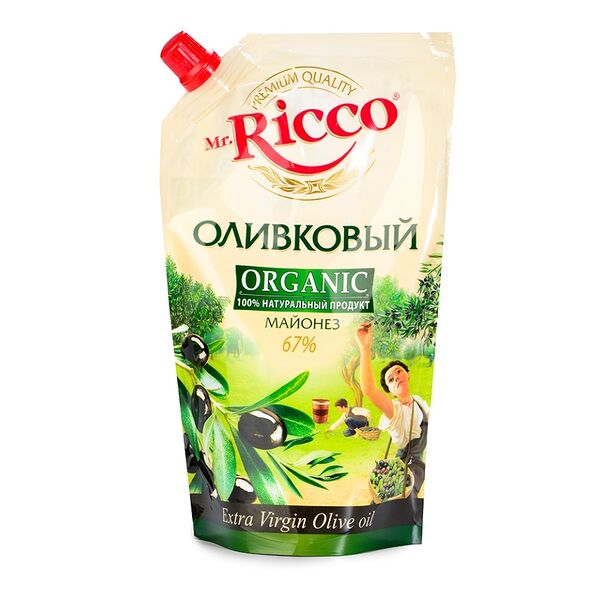 Майонез Mr. Ricco Оливковый 67%, 400 мл