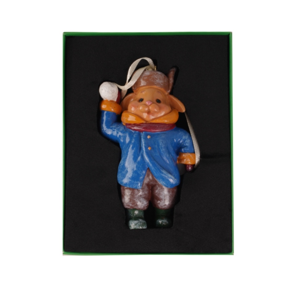 

Елочная игрушка BERNES кролик снежок