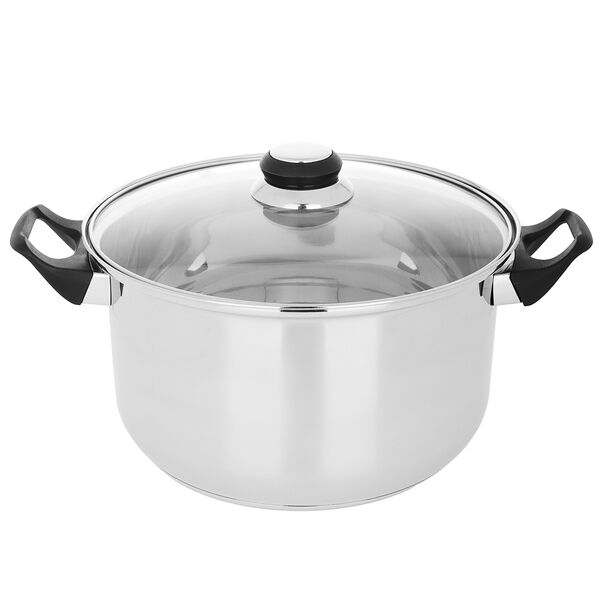 Кастрюля Стрейтон 24х14см, 5,4л, со стекл. крышкой