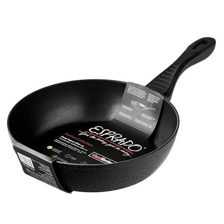 Сковорода-вок с крышкой Esprado Rustica, 28 см, а/п покрытие, индукция