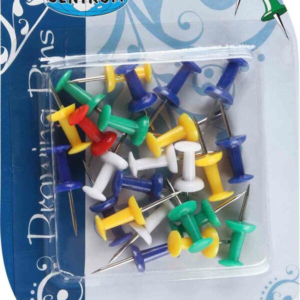 Кнопки-гвоздики Centrum цветные, 25 шт.