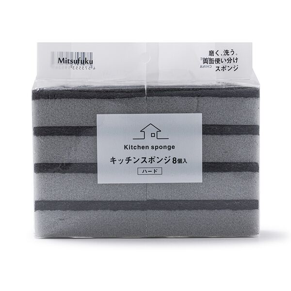 Губки кухонные жёсткие, Mitsufuku, 8 шт., Китай