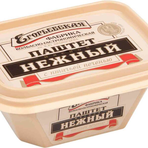 Паштет мясной Егорьевская КГФ Нежный с птичьей печенью 150 г