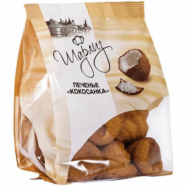 Печенье Шарлиз Кокосанка сдобное, 270г
